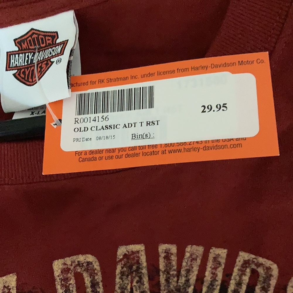 NWT 2015 Harley Tee XL - Picture 4 of 4